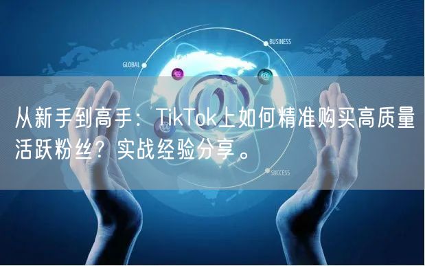 从新手到高手：TikTok上如何精准购买高质量活跃粉丝？实战经验分享。