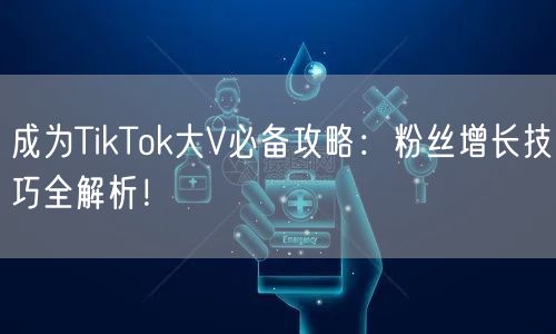 成为TikTok大V必备攻略：粉丝增长技巧全解析！