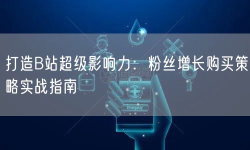 打造B站超级影响力：粉丝增长购买策略实战指南