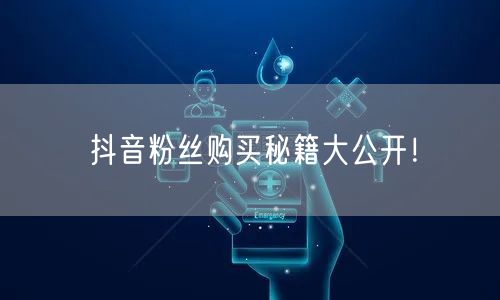 抖音粉丝购买秘籍大公开！