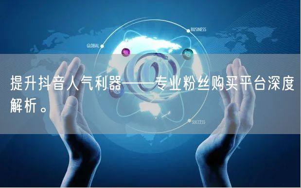 提升抖音人气利器——专业粉丝购买平台深度解析。