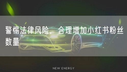 警惕法律风险，合理增加小红书粉丝数量