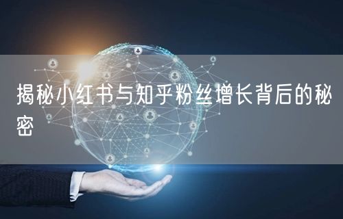 揭秘小红书与知乎粉丝增长背后的秘密