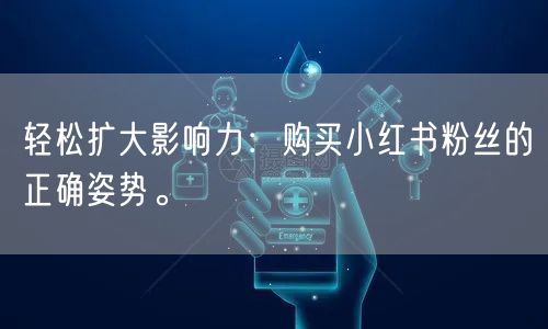 轻松扩大影响力：购买小红书粉丝的正确姿势。